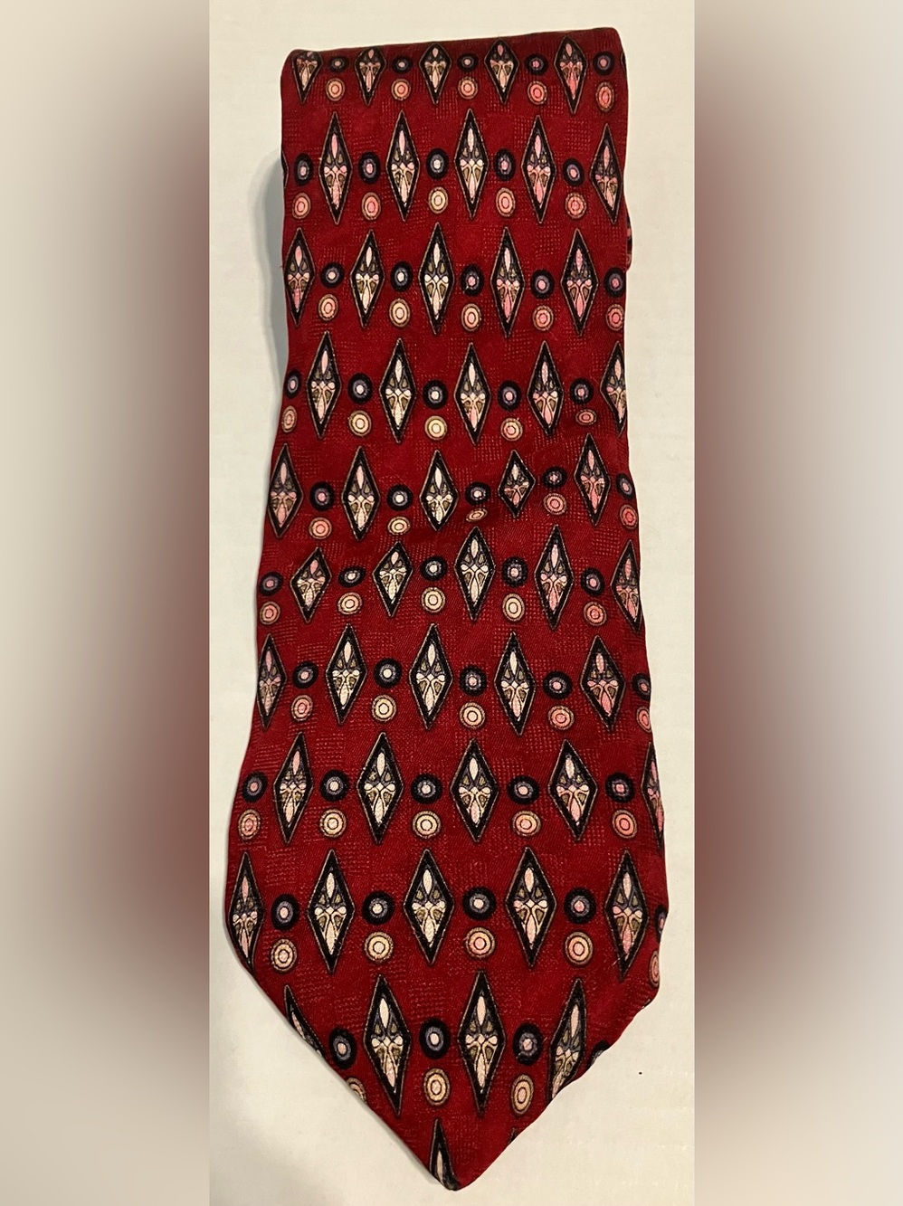 Classic Red Patterned Men's Tie